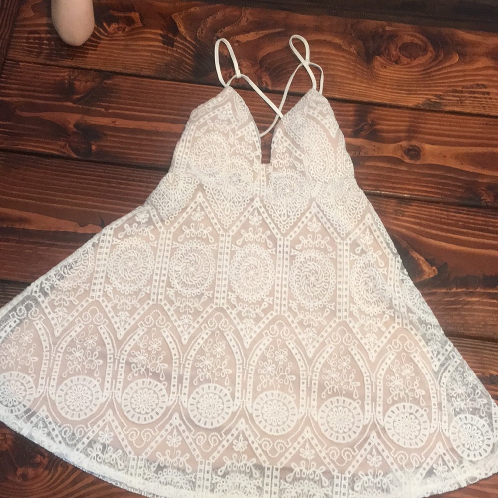 Yes and cup embroidered dress